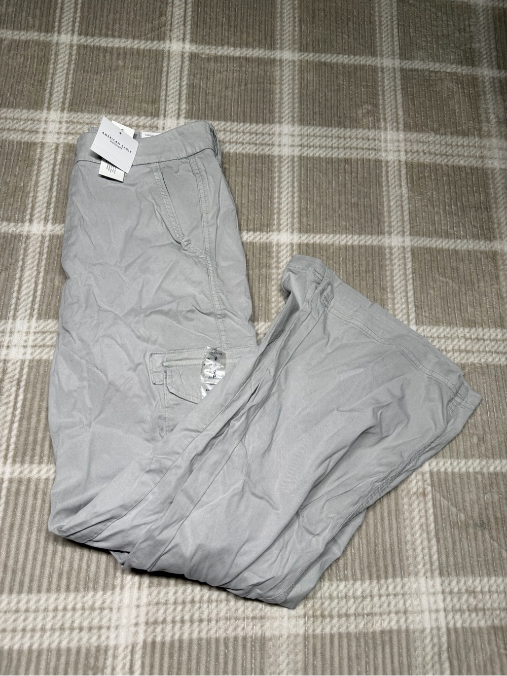 American Eagle Outfitters Light Gray Cargo Pants
